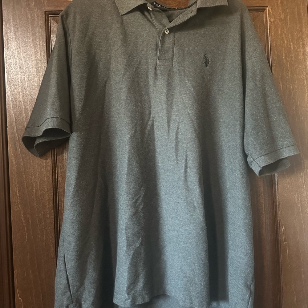 U.S. Polo Assn. Gray Polo Shirt Classic Style